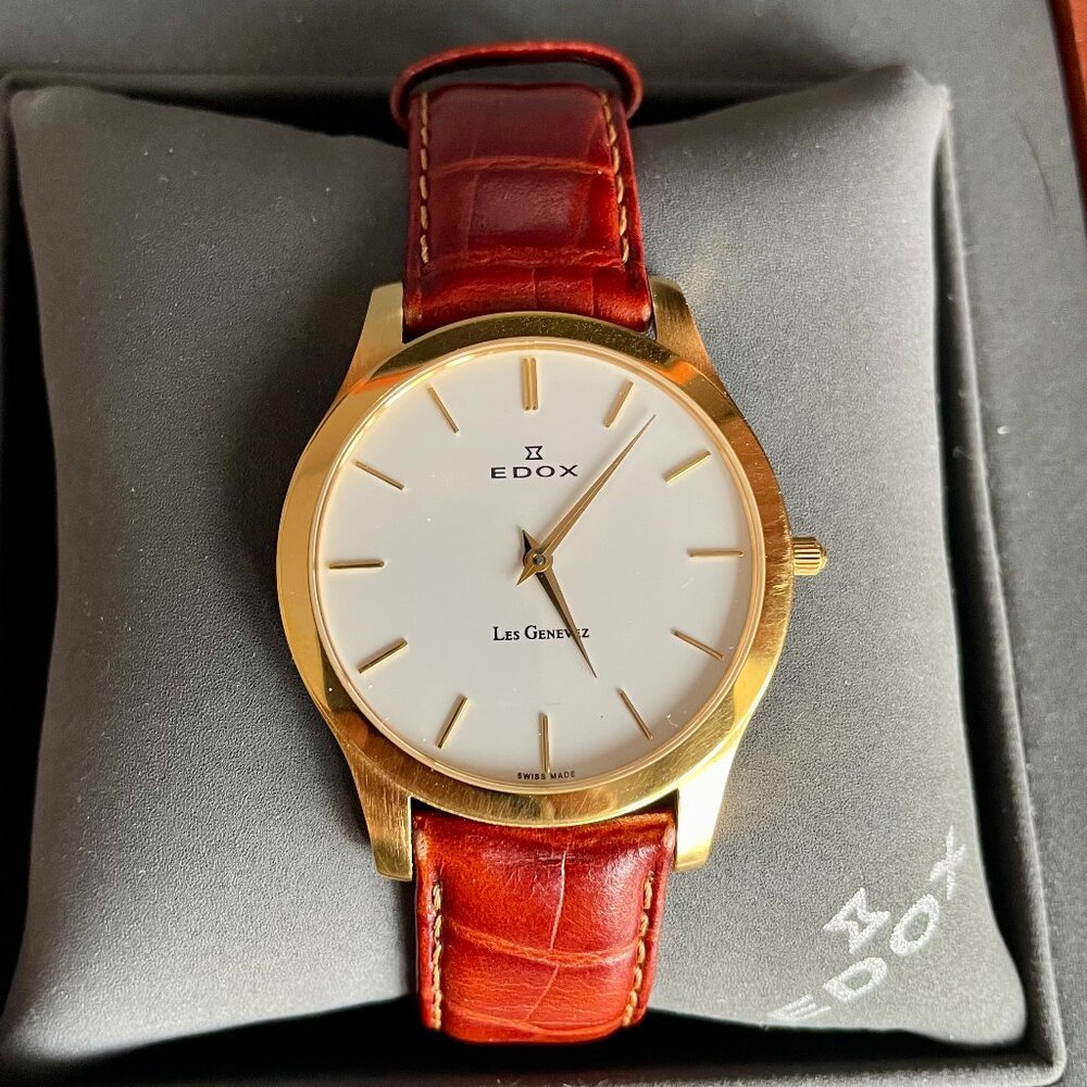 EDOX (Swiss Co. since 1884) Men's Quartz Watch - NEW, NEVER WORN